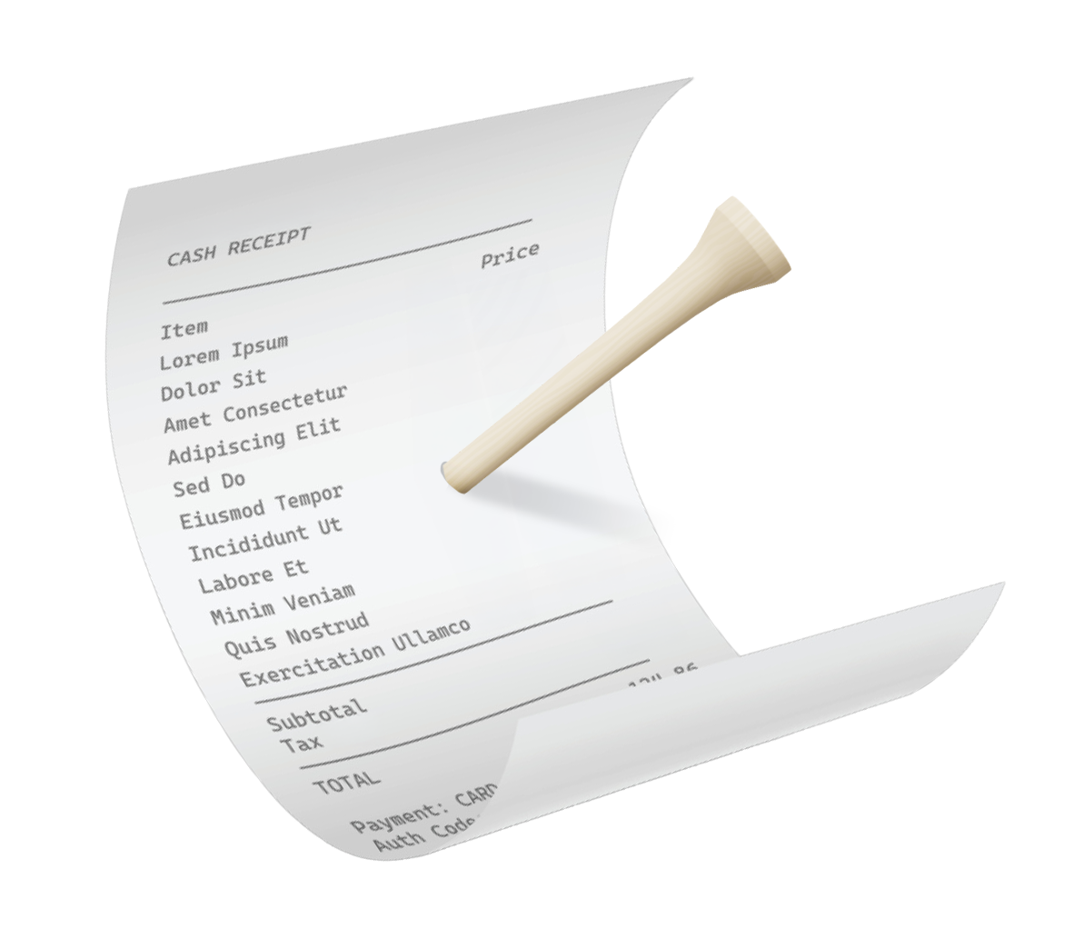 illustration: the receipt
